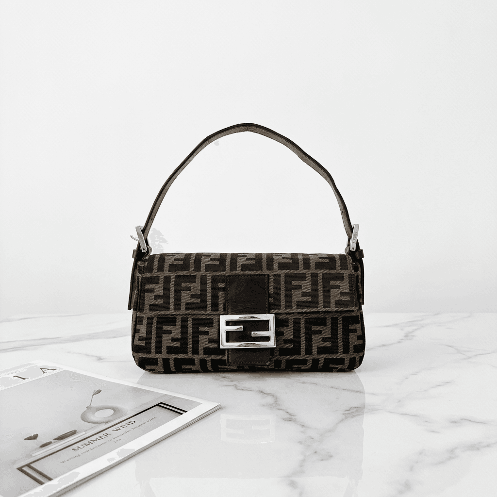 Fendi Tobacco Brown FF Baguette - photo 2