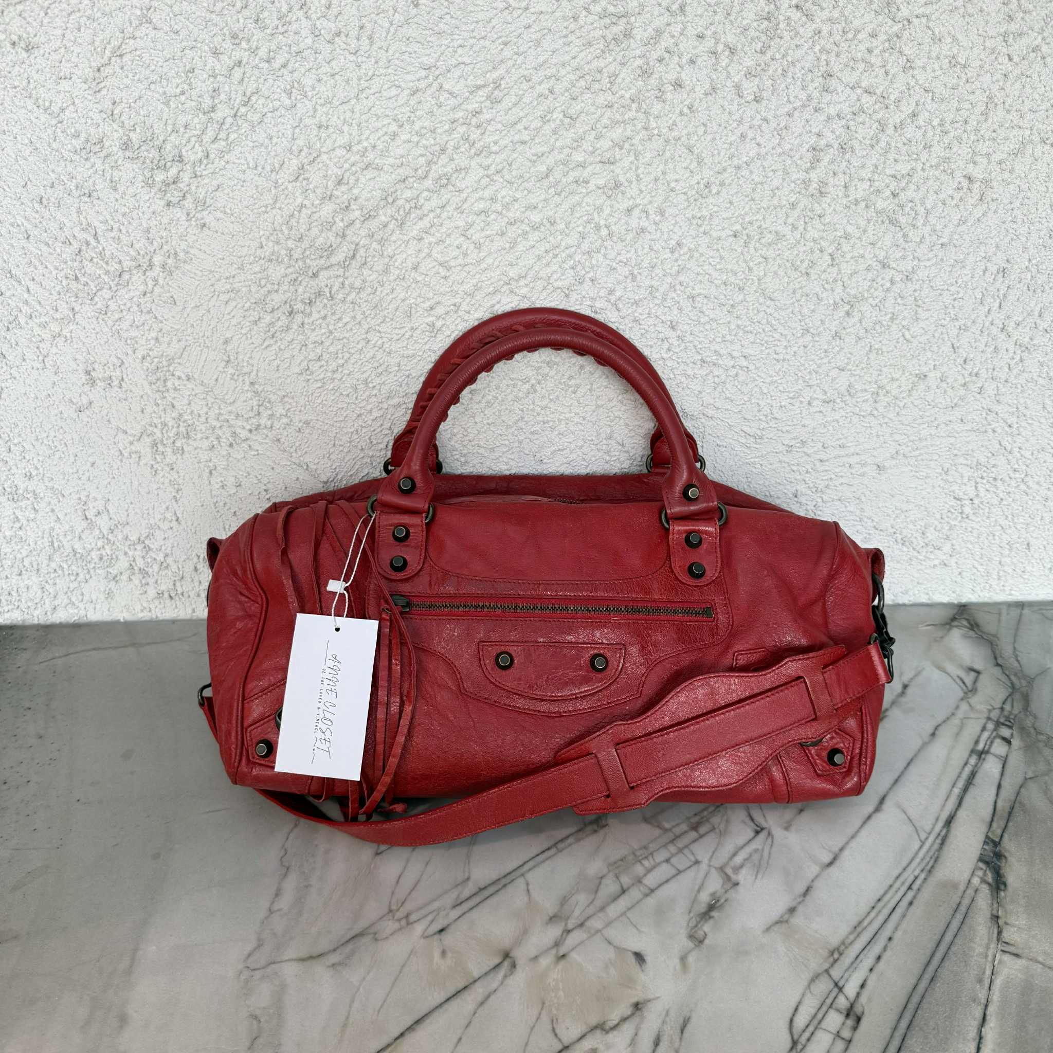 Balenciaga Twiggy Red Handbag - photo 3