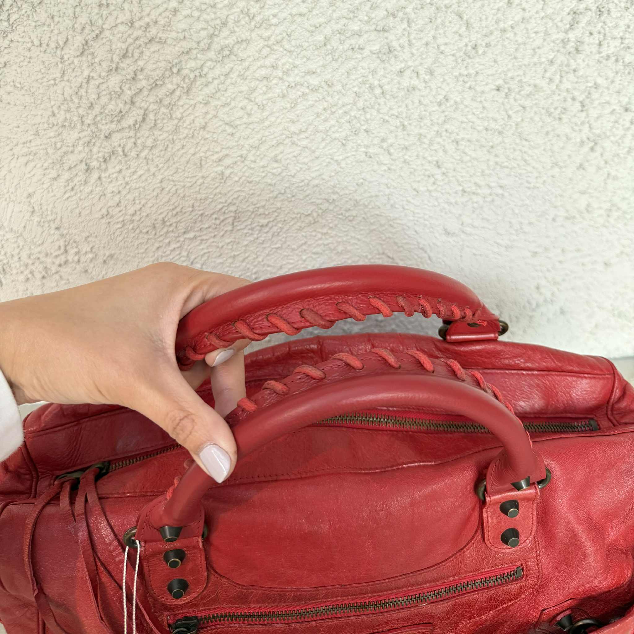 Balenciaga Twiggy Red Handbag - photo 4